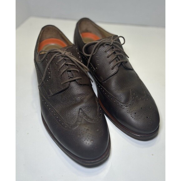 Cole Haan Men's Carter Grand Wing Oxford Chestnut Grain Size 10.5 Wide - Picture 1 of 9